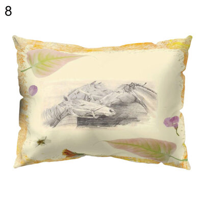 

Scenery Fox Eagle Letters Pillow Case Cushion Cover Sofa Bed Car Cafe Supply