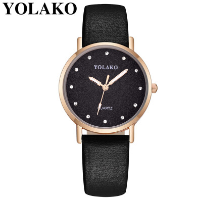 

YOLAKO Women Quartz watch Famous Luxury Female Clock Ladies Wristwatches Quartz-watch Montre Femme Relogio Feminino Hot Sale 533