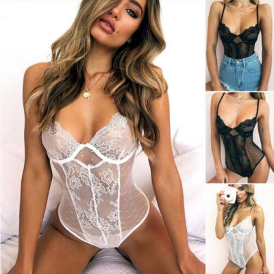 

Lingerie Lace Babydoll Womens Underwear Nightwear Bodysuit Night One Piece 2019