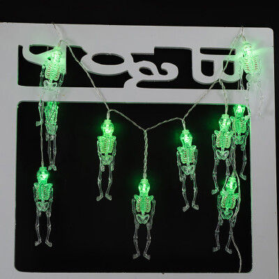 

〖Follure〗Halloween Skull Bone String Lights 10 LED 165M