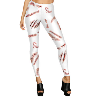 

Tailored Women Happy Halloween Casual Printed Yoga Gym Stretchy Sports Pants Trousers