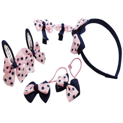 

7PcsSet Kids Girls Bow Headwear HairpinHairbandElastic Headband