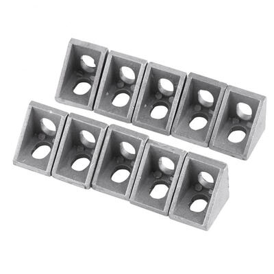 

Greensen 10pcs Aluminum Alloy  Shape Corner Bracket Right Angle Brace Fastener 20x20mm