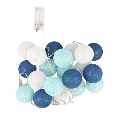 

Toponeto 3Meters 20 Cotton Ball String Lights Fairy Hanging Wedding Bedroom Living Room
