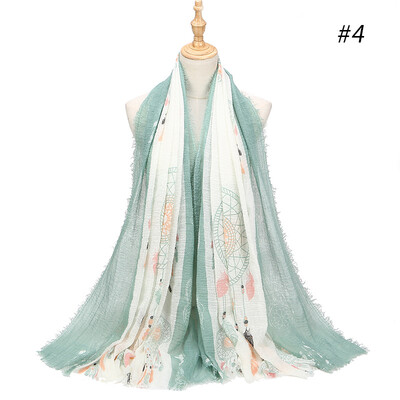 

2018 new retro celebrity style cotton&linen thickening super beautiful cashew flower Tibet Yunnan Lijiang style scarf shawl
