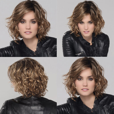 

〖Follure〗Fashion Synthetic Short Curly Hair Wig Wave Hair Natural Hair Wigs Female Fiber