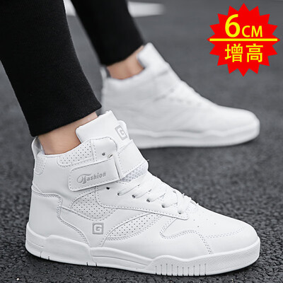 

Mens shoes in autumn leisure high-top canvas shoes Korean version of sports Gao Bang Chao shoes