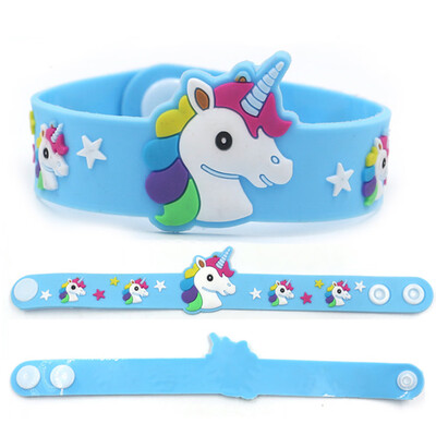 

Unicorn Silicone Flexible Slap Wrap Bracelet Wristband Kids Boys Girls Gifts