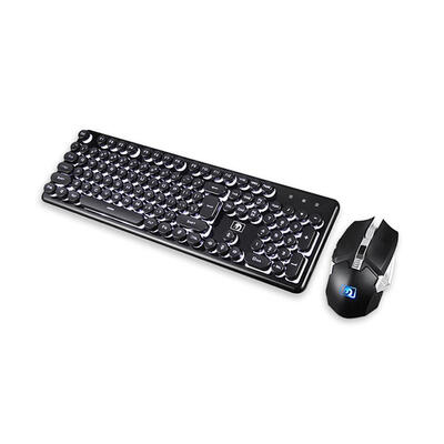 

Chargable Backlit Ergonomic Gaming Wireless 104 Keys Keyboard Mouse Sets