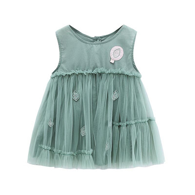 

DOU DOU YI CHU Flagship Store Desgaste de los niños Océano Falda Falda Niña Vestido de Princesa Vestido de Verano 9194