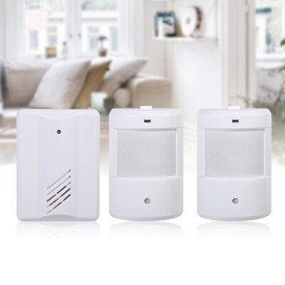 

Motion Sensor Wireless Alert Secure System Doorbell Alarm for Home Driveway Patrol Garage White