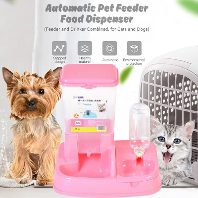 

Automatic Pet Feeder Dog Food Dispenser Water Dispenser Cat Water Fountain for Cats&Dogs