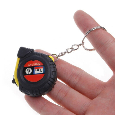 

〖Follure〗Retractable Ruler Tape Measure Key Chain Mini Pocket Size Metric 1m Random color