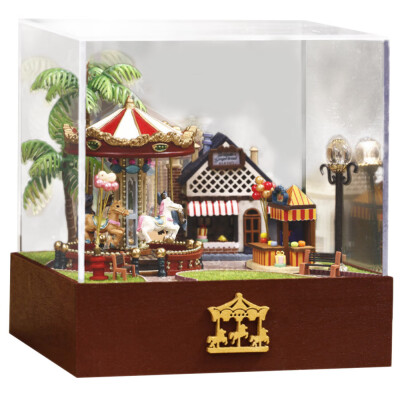 

Tailored Carousel Joy Park SunnyVersion Diy Hut New Christmas Decoration Small Gift