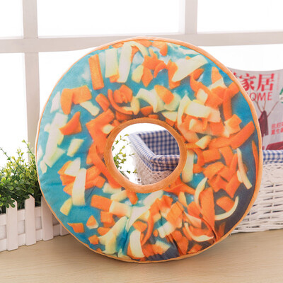 

〖Follure〗Soft Plush Pillow Stuffed Seat Pad Sweet Donut Foods Cushion Cover Case Toys A