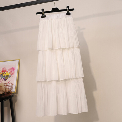 

Roseonmyhand Womens Summer Cake Skirt Skirt Gentle Pleated Skirt Tulle Lady Skirt