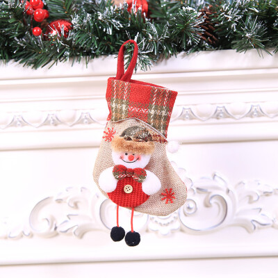 

〖Follure〗Christmas Stocking Mini Sock Santa Claus Candy Gift Bag Xmas Tree Hanging Decor