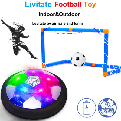 

Siaonvr LED Air Power Training Ball Soccer Football Goal Set Suspension Ball With 2 Gate