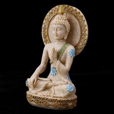 

Greensen Fengshui Sandstone Buddha Statue Home Hotel Decoration Ornament Gift