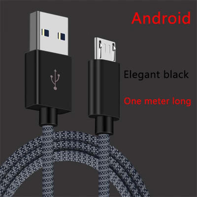 

Universal 1m Braided USB To Micro USB Charging Data Cable Cord Line For Android Phones