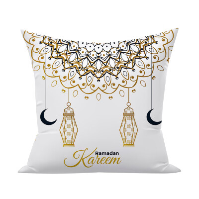 

Siaonvr Muslim Ramadan Pattern Polyester Cushion Cover Pillow Case Home Decor