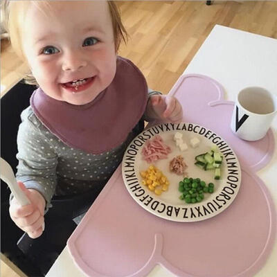 

Hot Toddler Baby Kids Cloud Shape Silicone Placemat Dining Table Mat Food Mats