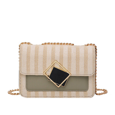 

New cross-body bag female shoulder bag small bag female 2019 spring new chic rhombic chain bag wild red