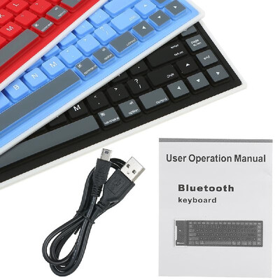 

85 Keys Ultra Thin BT Mini Keyboard Foldable&Portable Dustproof Waterproof For Desktop Laptop Tablet&Mobile phone
