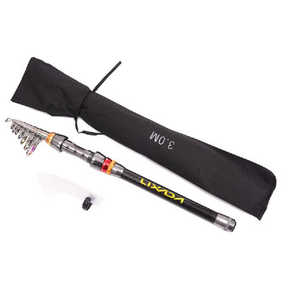 

Lixada 18M 21M 24M 27M 30M 36M Portable Telescopic Carbon Fiber Fishing Rod Travel Spinning Sea Fishing Pole Tackle