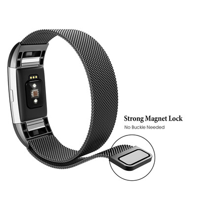 

〖Follure〗Milanese Stainless Steel Watch Band Strap Bracelet For Fitbit Charge 2