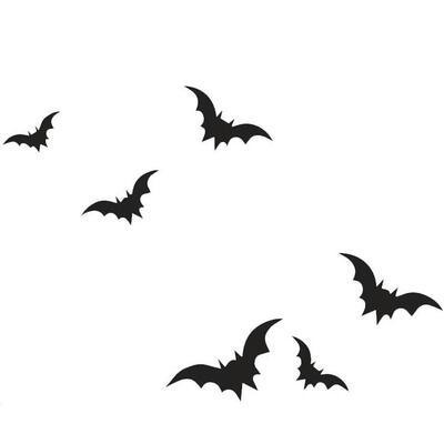 

Greensen Black Bats Halloween Wall Sticker DIY Removable Decal for Bedroom Home Decoration Wall Sticker Bats Decal