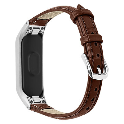 

ECSEM Slim Genuine Leather Strap Watch Band for Samsung Galaxy fit-e SM-R375 Smart Watch