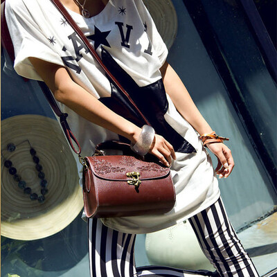 

Tailored Fashion Women Retro Crossbody Bag Shoulder Messenger Bag Phone Coin Bag Black