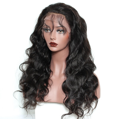 

Dolago Glueless Full End 250 Density Lace Front Human Hair Wigs For Women Indian Body Wave Lace Frontal Wig Black Virgin