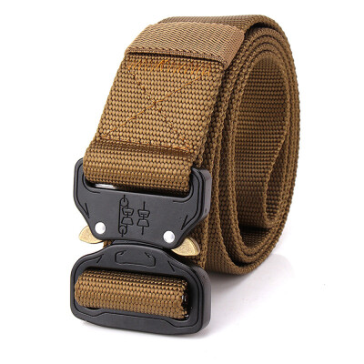 

Tactical Belt with Quick Release Buckle&Fastener Tape Heavy Duty Waist Band for Outdoor Camping Mountaineering Climbing Traini