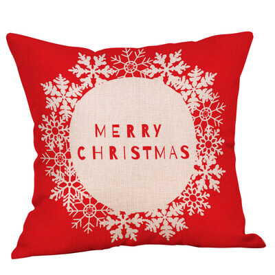 

Tailored Cotton Linen Christmas Hidden Zipper Closure Pillow Case Throw Cushion Cover Hom