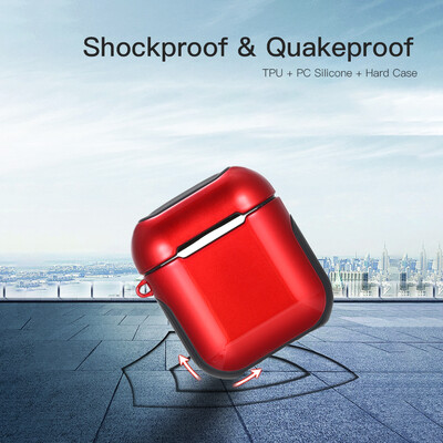 

TPU Silicone Earphone Case Protective Cover for Airpods Shockproof Waterproof Protector for Apple AirPods AirPod Accessories Smoot