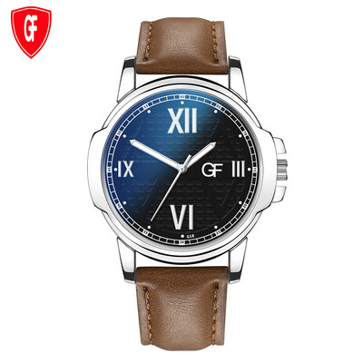 

Gobestart Hot Man Leather Watch Whatever Late Anyway Letter Watches New Pointer glow