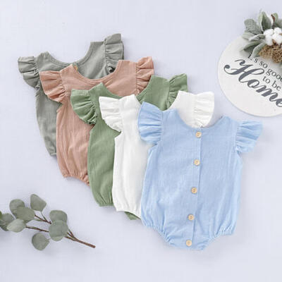 

US Stock Newborn Baby Boy Girl Romper Bodysuit Sunsuit Summer Outfit Set Clothes
