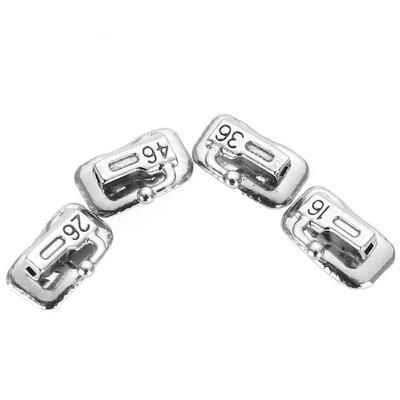 

Greensen 4Pcsset Dental Orthodontic Tube 1st Molar Buccal Tube Bondable Non-convertible Roth 022