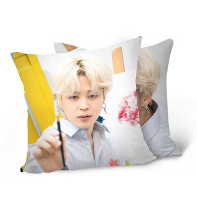 

Kpop BTS White Valentine Square Throw Pillow Cover Pillowcase Photo Printing Double Side
