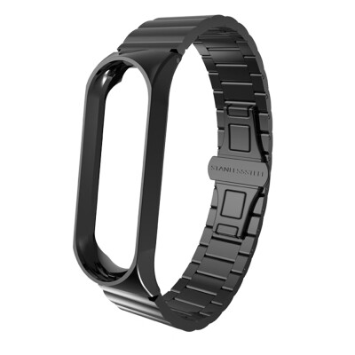 

4Strap for Xiaomi mi Band 3 Stainless Steel Replacement Band Metal Bracelet Wri