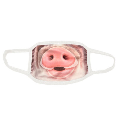 

Funny Unisex 3d Printed Mouth Mask Human Face Mouth-Muffle Ear Loop Anti-Dust Creative Mouth Gauze Mask