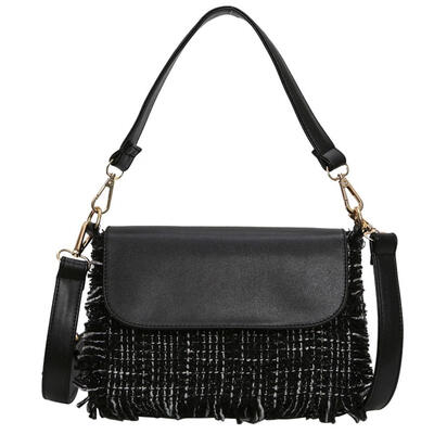

Winter Vintage Women Woolen Messenger Bag Shoulder Handbags Flap Clutches