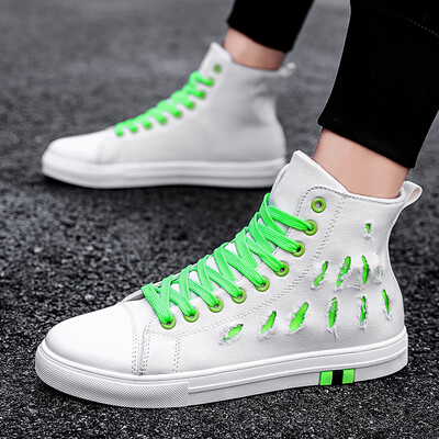 

Summer high-top canvas shoes Korean version of the trend of wild casual tide shoes net red breathable cloth shoes mens shoes