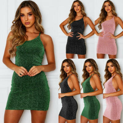 

Women Sleeveless Mini Dress Bodycon Dress Evening Party Cocktail Club Plus Size