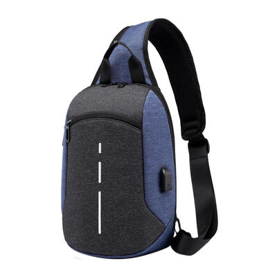 

USB Charging Business Crossbody Messenger Bags Unisex Shoulder Chest Bags