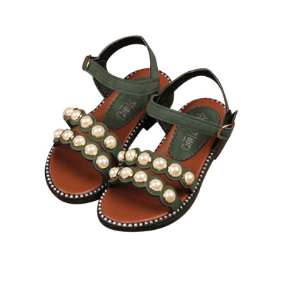 

Summer Kid Children Infant Girls Pearl Beach Sandals Princess Cusual Shoes