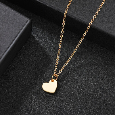 

Vintage Gold Heart Round Star Pendant Necklace For Women Korean Eye Best Friend Necklace For Women Fashion Bohemian Jewelry
