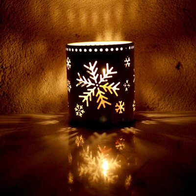 

〖Follure〗Xms Hollow Candle Holder Candlestick Creative Christmas Decor Party Decoration